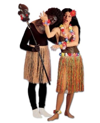 falda hawaiana larga