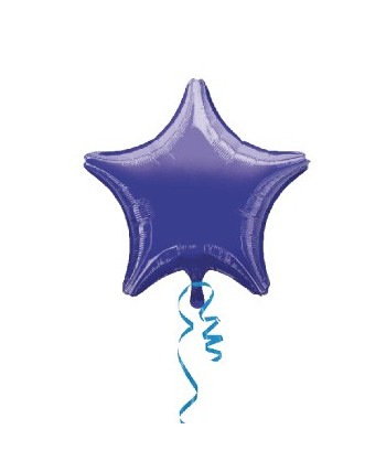 GLOBO DE HELIO ESTRELLA MORADO METALIZADO