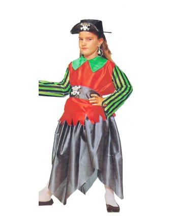 Disfraz de piratesa niña