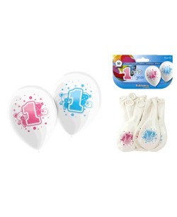 GLOBOS PRIMER AÑO 10 UNIDADES