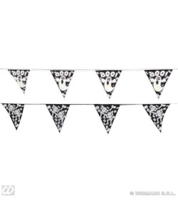 BANDERIN HALOWEEN FANTASMAS O ESQUELETOS