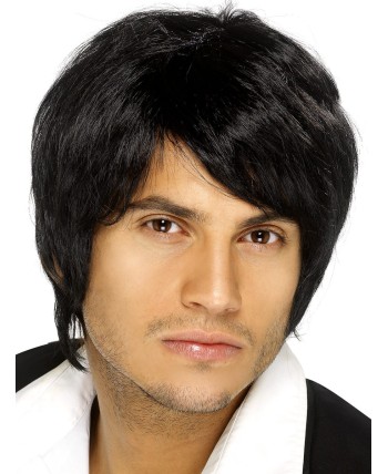 PELUCA HOMBRE NEGRA GRUPO MUSICAL