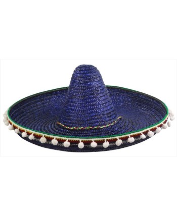 SOMBRERO MEJICANO AZUL MEDIANO