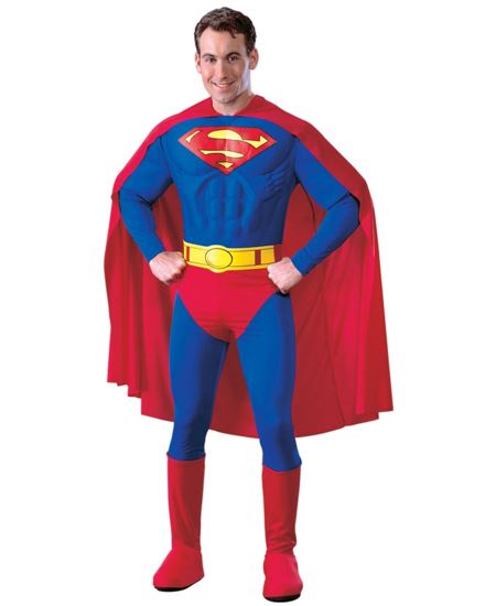 DISFRAZ DE SUPERMAN PECHO MUSCULADO