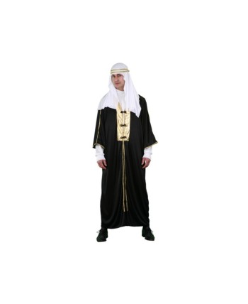 Disfraz de jeque árabe talla l negro Widmann