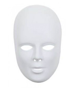 CARETA BLANCA PVC