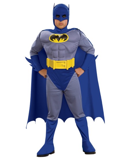 DISFRAZ BATMAN MUSCULOSO AZUL PARA NIÑO