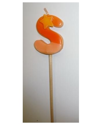 VELA PALITO LETRA S