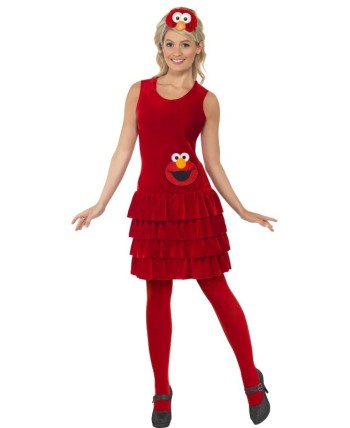 DISFRAZ DE ELMO CHICA DISFRAZ DE ELMO CHICA