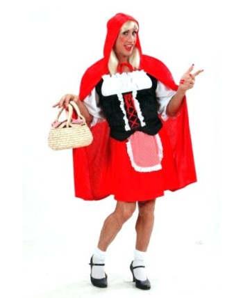DISFRAZ DE CAPERUCITA HOMBRE