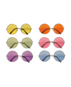 GAFAS HIPPIE C/CRISTAL COLOR