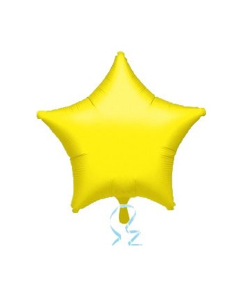 GLOBO DE HELIO ESTRELLA AMARILLA METALIZADO