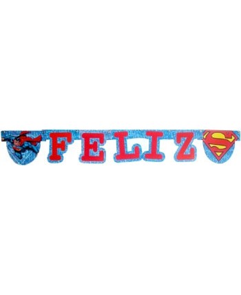 GUIRNALDA SUPERMAN FELIZ CUMPLE