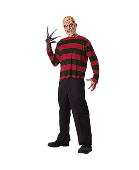 DISFRAZ DE FREDDY KRUGER CARETA Y GUANTE PARA HOMBRE