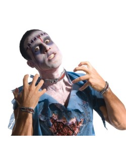 SET CREMALLERA SANGRIENTA ZOMBIE