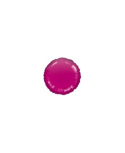 GLOBO DE HELIO CIRCULO FUCSIA METALIZADO
