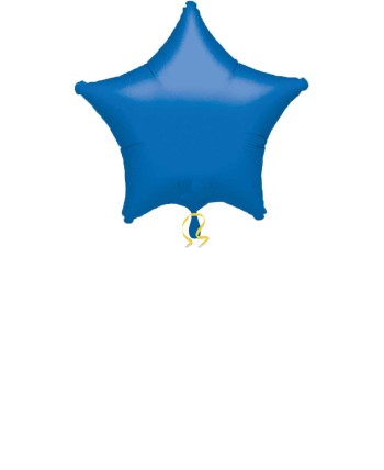 GLOBO DE HELIO ESTRELLA AZUL METALIZADO