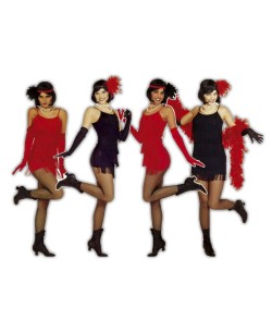 DISFRAZ DE CHARLESTON FLECOS PARA MUJER