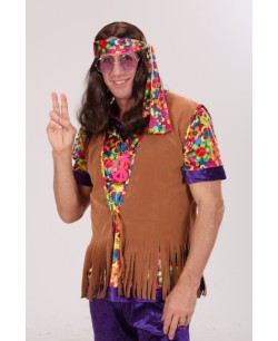 Peluca Castana Lennon para Disfraces