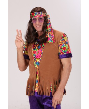 Peluca Castana Lennon para Disfraces