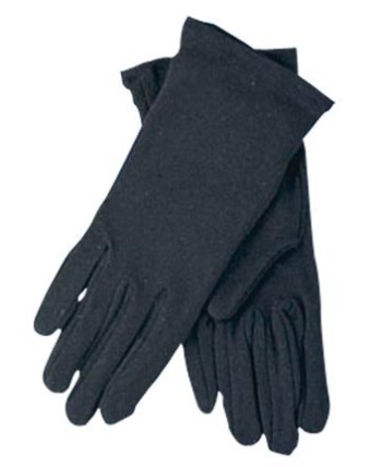 Guante de caballero negro 25cm de algodón