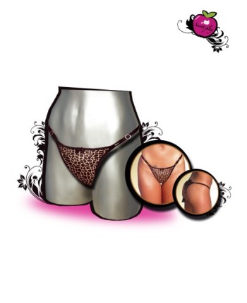 TANGA CHICA LEOPARDO RABO