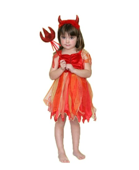 DISFRAZ DE DIABLILLA PARA NIÑA