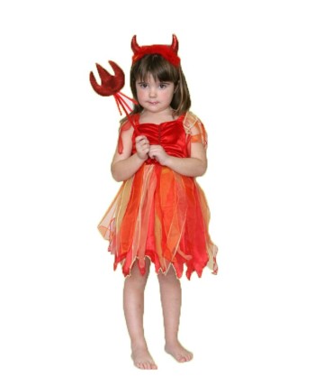 DISFRAZ DE DIABLILLA PARA NIÑA