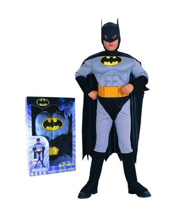 DISFRAZ BATMAN CLASICO MUSCULOSO PARA NIÑO