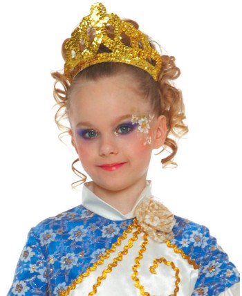 TIARA LENTEJUELAS ORO