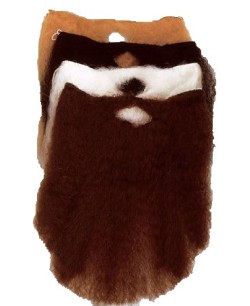 BARBA BLANCA CON BIGOTE GRANDE