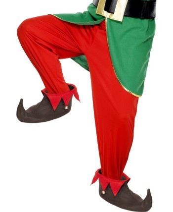 CUBREZAPATOS ELFO MARRONES CON CASCABEL