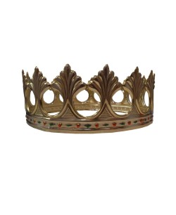 Corona metal decorada para rey mago