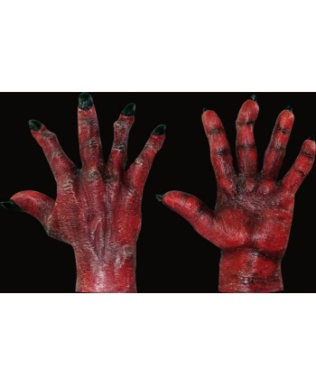 MANOS RED EVIL DEMONIO CON UÑAS NEGRAS