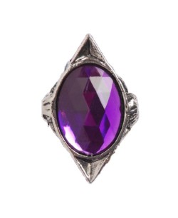 ANILLO GOTICO PIEDRA MORADA
