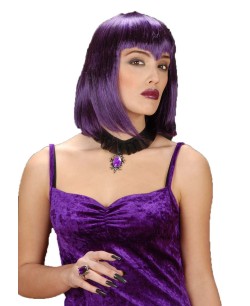 COLLAR GOTICO PIEDRA MORADA