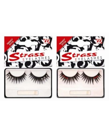 PESTAÑAS EN PICOS CON 3 BRILLANTES 2 COLORES