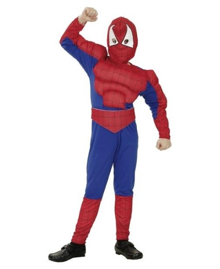 DISFRAZ DE HOMBRE ARAÑA MUSCULOSO PARA NIÑO
