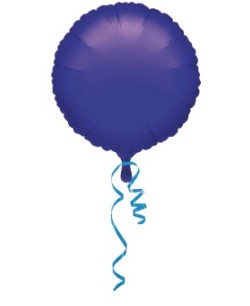 GLOBO DE HELIO CIRCULO MORADO METALIZADO