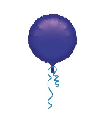 GLOBO DE HELIO CIRCULO MORADO METALIZADO