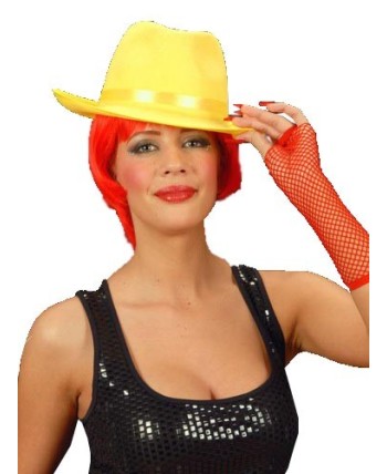 SOMBRERO DE GANSTER DE FIELTRO FLUOR