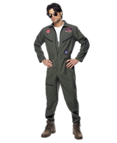 DISFRAZ DE AVIADOR ANTIGUO TOP GUN PARA HOMBRE