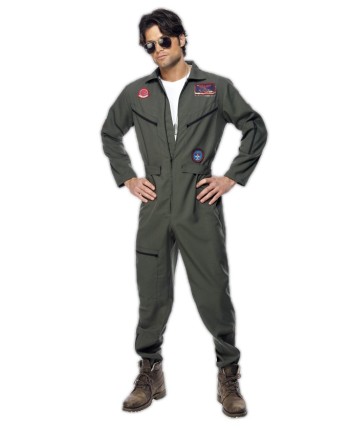 DISFRAZ DE AVIADOR ANTIGUO TOP GUN PARA HOMBRE