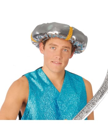 SOMBRERO TURBANTE PLATA