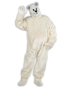 DISFRAZ DE OSO POLAR PELUCHE PARA HOMBRE