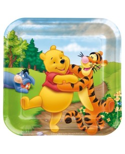 PLATOS CUADRADRS WINNIE BOSQUE 8 UNIDADES