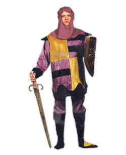 DISFRAZ DE MEDIEVAL MORADO PARA HOMBRE
