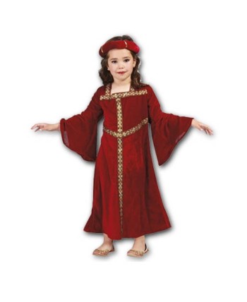 DISFRAZ DE DAMA MEDIEVAL INFANTIL