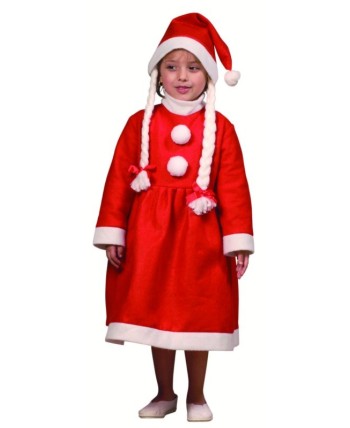 DISFRAZ DE MAMA NOEL PARA NIÑA
