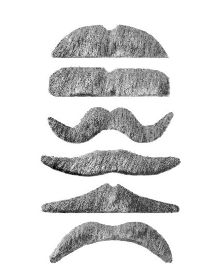 ▷ BIGOTE CANOSO PEQUEÑO 6 MODELOS ADHESIVO